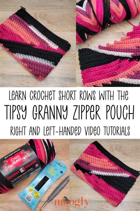 Tipsy Granny Zipper Pouch Tutorial Videos on Moogly.